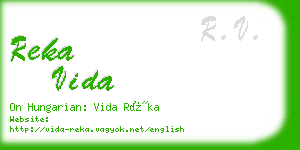 reka vida business card